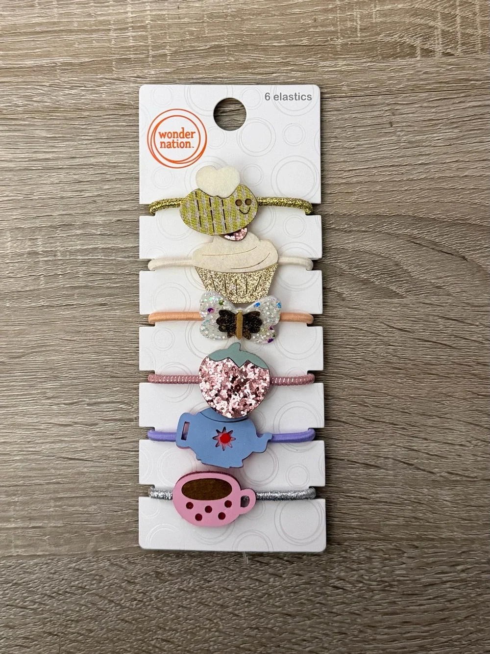 Time and Tru Bow Bag Charms + Wonder Nation Hair Elastics NWT